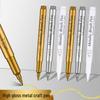 Metallic Soft Tip Craft Pen Set - Gold & Silver for DIY Album, Journal, Card Making, Signature & Sutra Copying.