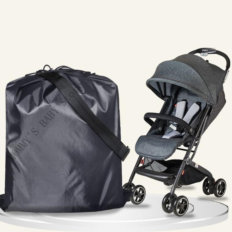 H3CD Large Capacity Baby Stroller Storage Waterproof Easy To Attach Practical Nylon Pram Bag Parenting Convenience