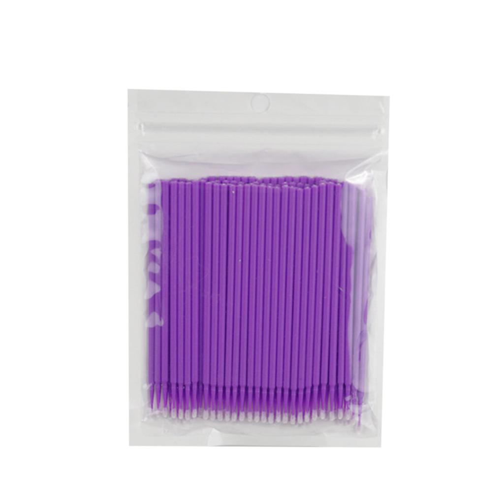 50-200 Pcs Disposable Micro Applicator Brushes For Eyelash Extensions, Mascara & Makeup, Compatible With Personal Care Multicolors