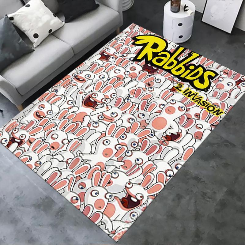 

2025 New Raving Rabbids Carpet Rug for Living Room Bedroom Home Sofa Decoration,Kids play Non-slip Floor Mat128 40x60cm( 15x23in )