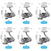 Spinning reel for casting and surf deep spool series long-distance fishing, aluminum, silver, DA2000~DA7000 (DA2000)