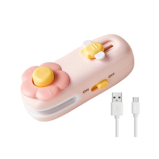 

Мини-запайщик и резак Yousheng, перезаряжаемый запайщик пакетов для чипсов, портативная машина для запечатывания пакетов с закусками, быстрый нагрев, компактный инструмент для резки и повторной запечатки