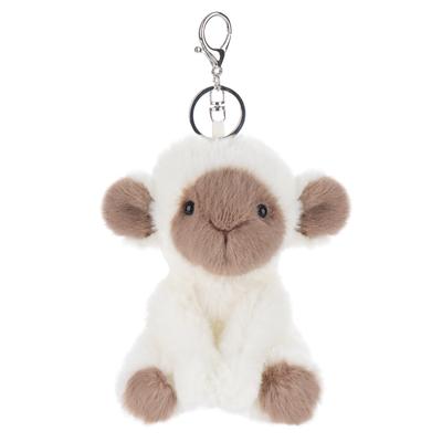 [Apricot Lamb] Cute Soft Animal Keychain Plush Toy, Suitable for Men and Women, for Backpacks and Wallets, 13cm