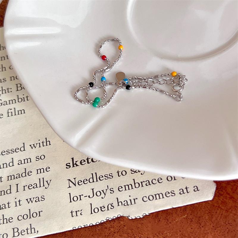 New 925 Silver Color Bracelet Simple Style Charm Bracelet Set Elegant Jewelry Gift for Women Birthday Party