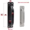 Stainless Steel Fireproof Door Pull Handle with Push-Pull Plate Indicator
