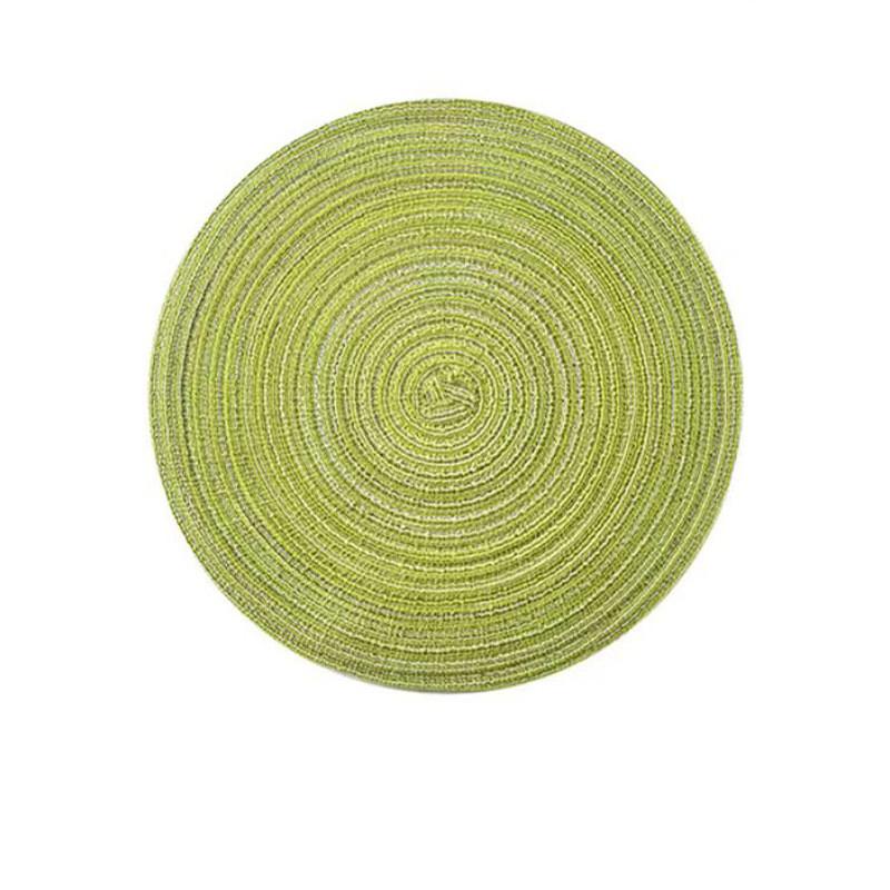 Nordic Style Rattan Woven Table Mat With Heat Resistant Cotton Pad For Home Dining Decor