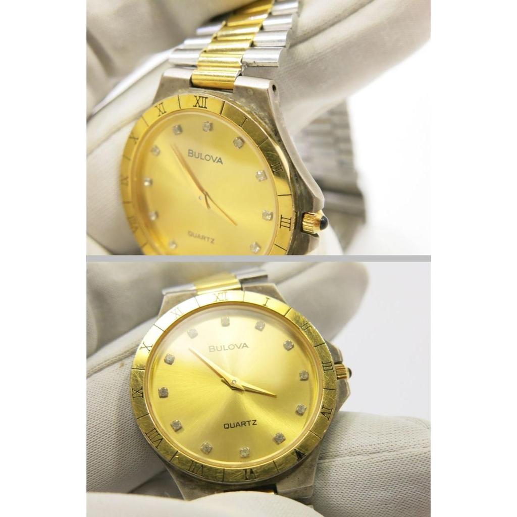 Used Bulova watch men's quartz BULOVA 18714324