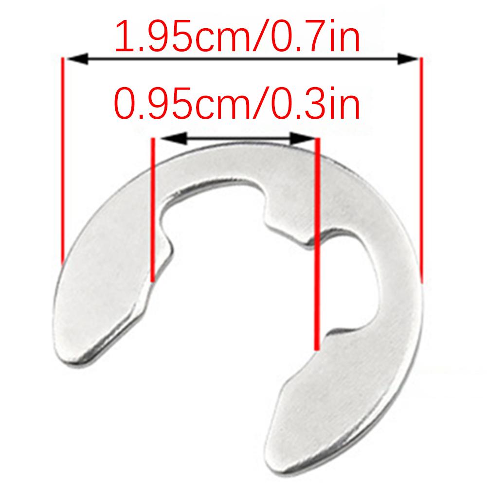 

100 шт. стопорных колец E-Style, сменные 1,2–15 мм, стопорные кольца E для автомобильных двигателей