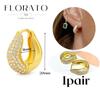 Perforation 925 Silver Ear Needle Minimalist Hoop Earrings Metallic Gold Earrings For Women CZ Fashion Jewelry