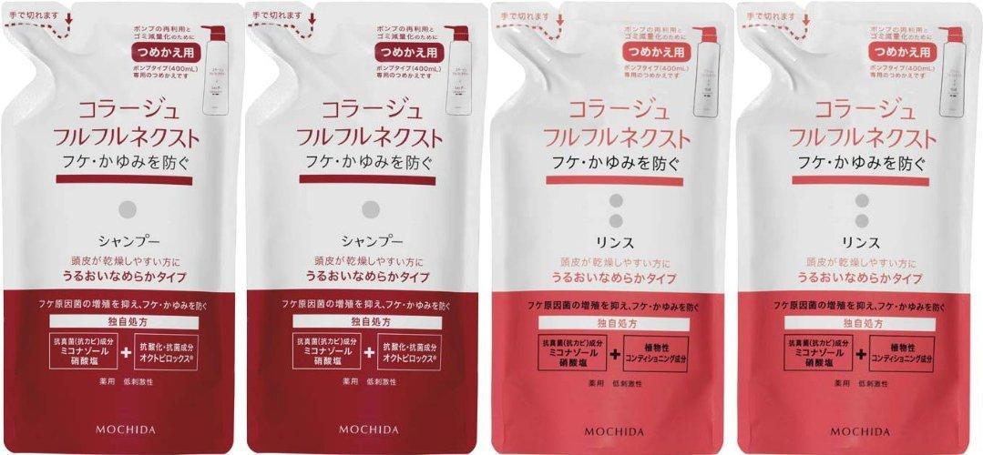 

Коллаж Furufuru Next Шампунь-кондиционер Moisture Smooth Сменные блоки [2 шт.] и