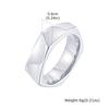 Vnox Pentagonal Stainless Steel Ring for Men Boys, 6mm Wide Geometric Ring, Black Gold CopperColor Options, Trendy Jewelry Gift