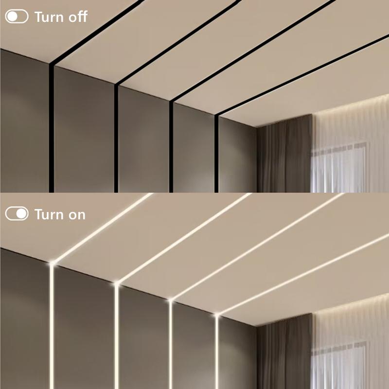 0.5m/1m 2-20pcs Black LED Aluminum Profile V/U/YW Style For 5050 5630 Strip Light Channel Black Cover Cabinet Closet Bar Lamp
