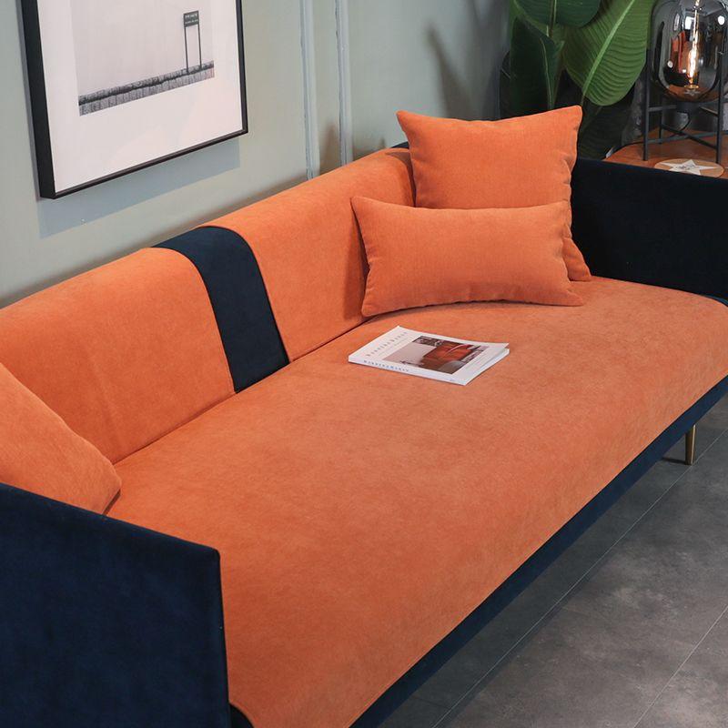 

Yuduo Китайский стиль Нордический Простой Современный Шенилл Однотонный Нескользящая Ткань Чехол на Подушку Дивана Полотенце Четыре Сезона Универсальный Chenille Soil Orange 45*45cm pillowcase