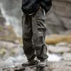 Pantalones Cargo Holgados Vintage para Senderismo para Hombre Impermeables Casual Deportivos para Jogging Primavera Verano Pantalones Paracaídas para Exterior Pantalones de Pierna Ancha