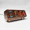YIZHI Nixie Tube Digital Clock Electronic 4-digit Time Display Creative Retro Desk Clock Decoration Christmas Halloween Gift