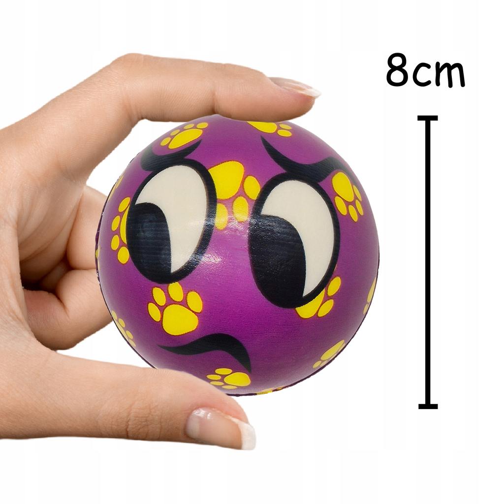 Piłka Buźka Uśmiech Minka Gniotek Relaks Antystresowa Miękka Piłeczka 8 Cm