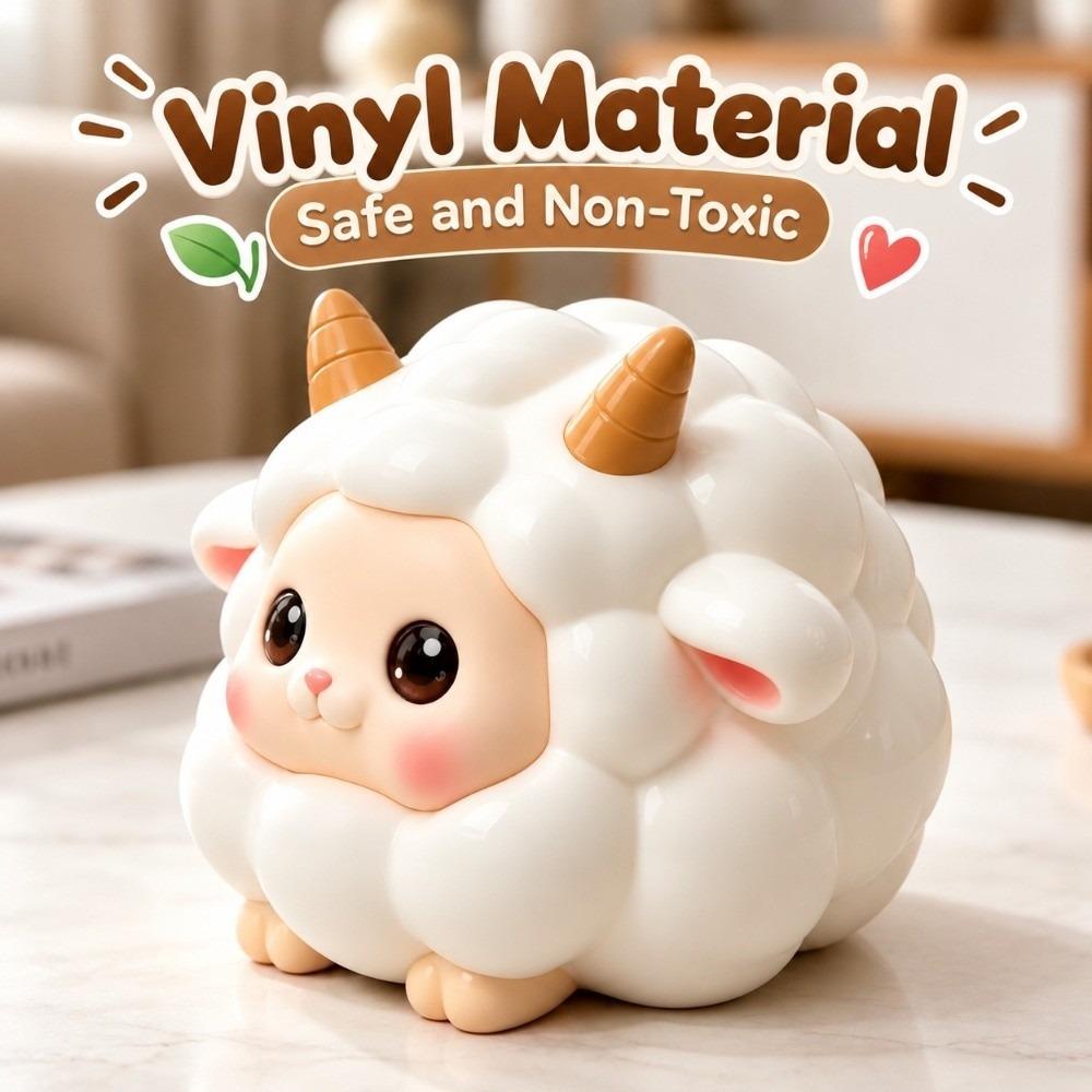 Large Capacity Vinyl Money Box Eco-friendly PVC Kids Coin Pot Unbreakable Saving Jar Little Girls