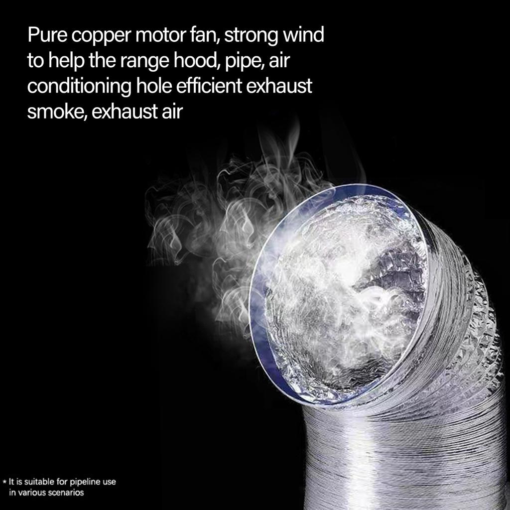 Ventilator de evacuare 6500RPM 12V 1.8A Ventilator extractor de aer pentru eliminarea umidității Proiecte bucătărie baie