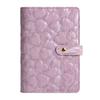 3D Heart Pattern A6 Loose-Leaf Notebook with PU Cover