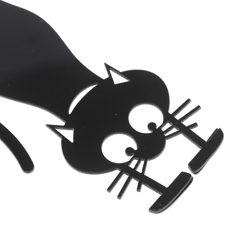 1Pc Bookmarks Black Cat Bookshelf Creative Gift Bookmarks For Book Paper