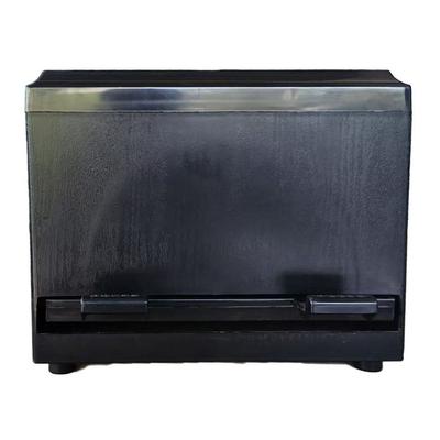Plastic Press Straw Box Adjustable Outlet Pressing Type Chopstick Container Box Black Storage Box Restaurant Coffee Shop