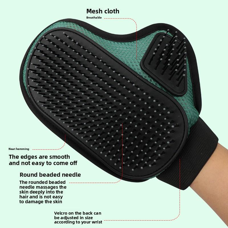 Pet Hair Remover Glove Pet Fur Removal, Cat Petting Gloves, Lint Cleaning, Bathing and Massage Gloves Order with One Click