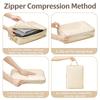 4Pcs Compressive Travel Storage Bags Thick Zipper Storage Bags Travel Accessories Travel Organizer Bags
