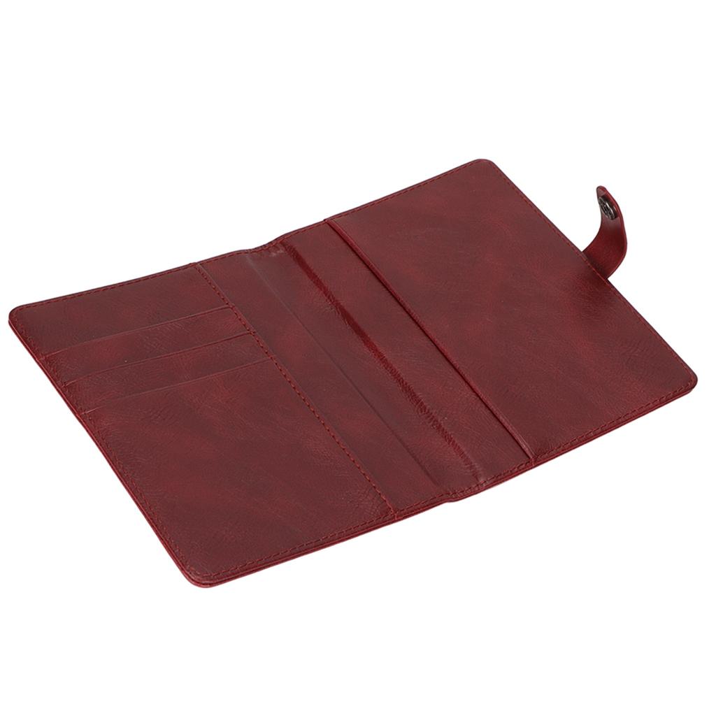 Тримач для паспорта з ПУ-шкіри, багатофункціональний, великої місткості, портативний гаманець-обкладинка для паспорта для ділових поїздок та подорожей
