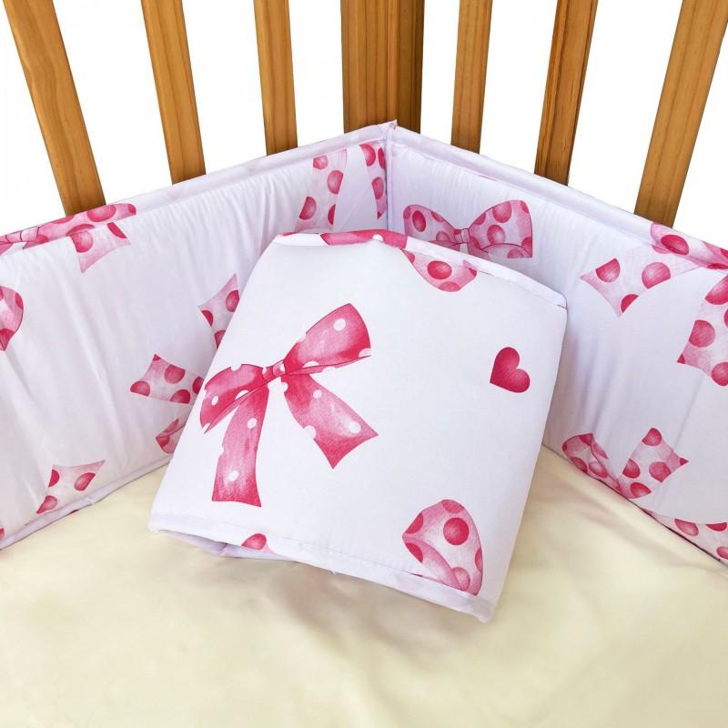 Baby Crib Bumper Pad Soft Safety Rail Guard Toddler Bed Anti-Collision Padding Set 4pcs