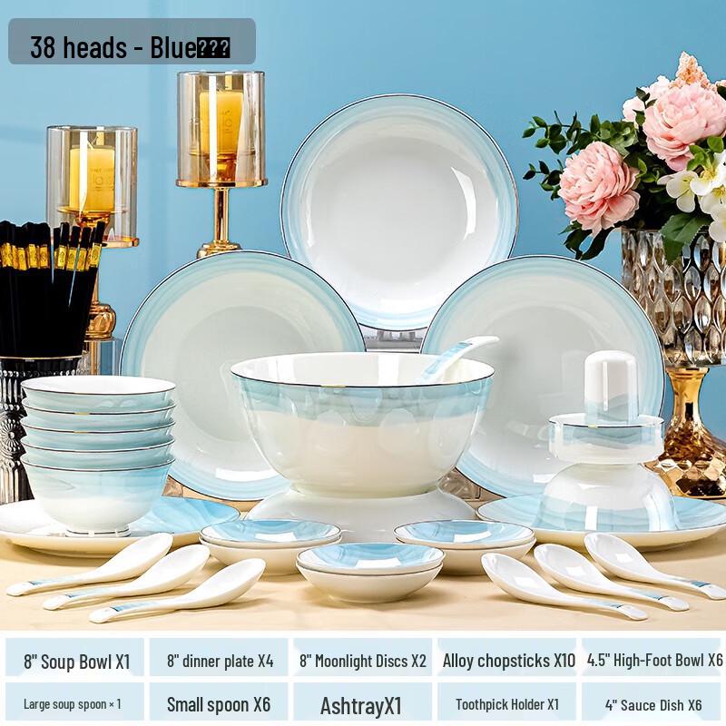 

Набор керамической миски и палочек для еды из Цзиндэчжэня