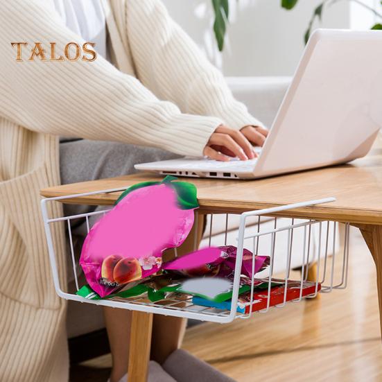 

Hanging Basket Strong Load-bearing Large Capacity Simple Installation Under-Cabinet Shelf Organizer Slide-in Storage Basket S