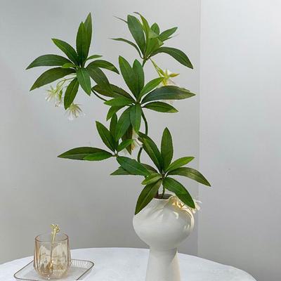Artificial Flowers Fig Tree Branches with Realistic Leaves And Flowers Flexible Bendable Stems for Indoor Outdoor Decor Fake Fig Flower Arrangement