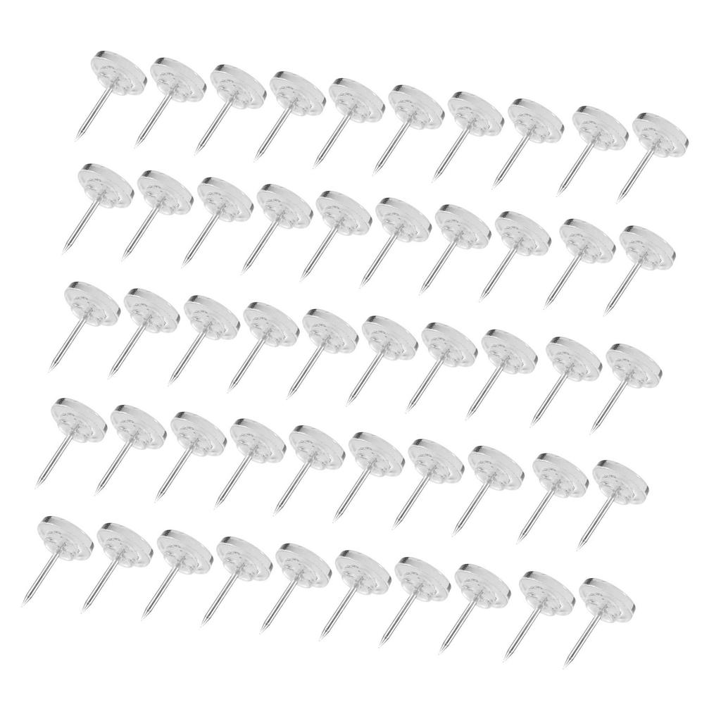50/100Pcs Big Head Push Pins Plastic Flat Head Thumb Tacks Map Tacks Thumb Nails for Office School & Personal Use