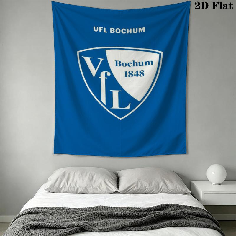VfL Bochum 1848 Wandteppich Ästhetischer Wandbehang Bedruckter Stoffdecke Dekorative Wandteppiche für Schlafzimmer Wohnzimmer Heimdekoration