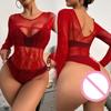 New Sexy Bodycon Lingerie Outfits Women Mesh Transparent Temptation Bodysuit Erotic Fishnet Slim Jumpsuit Costume Nightgown