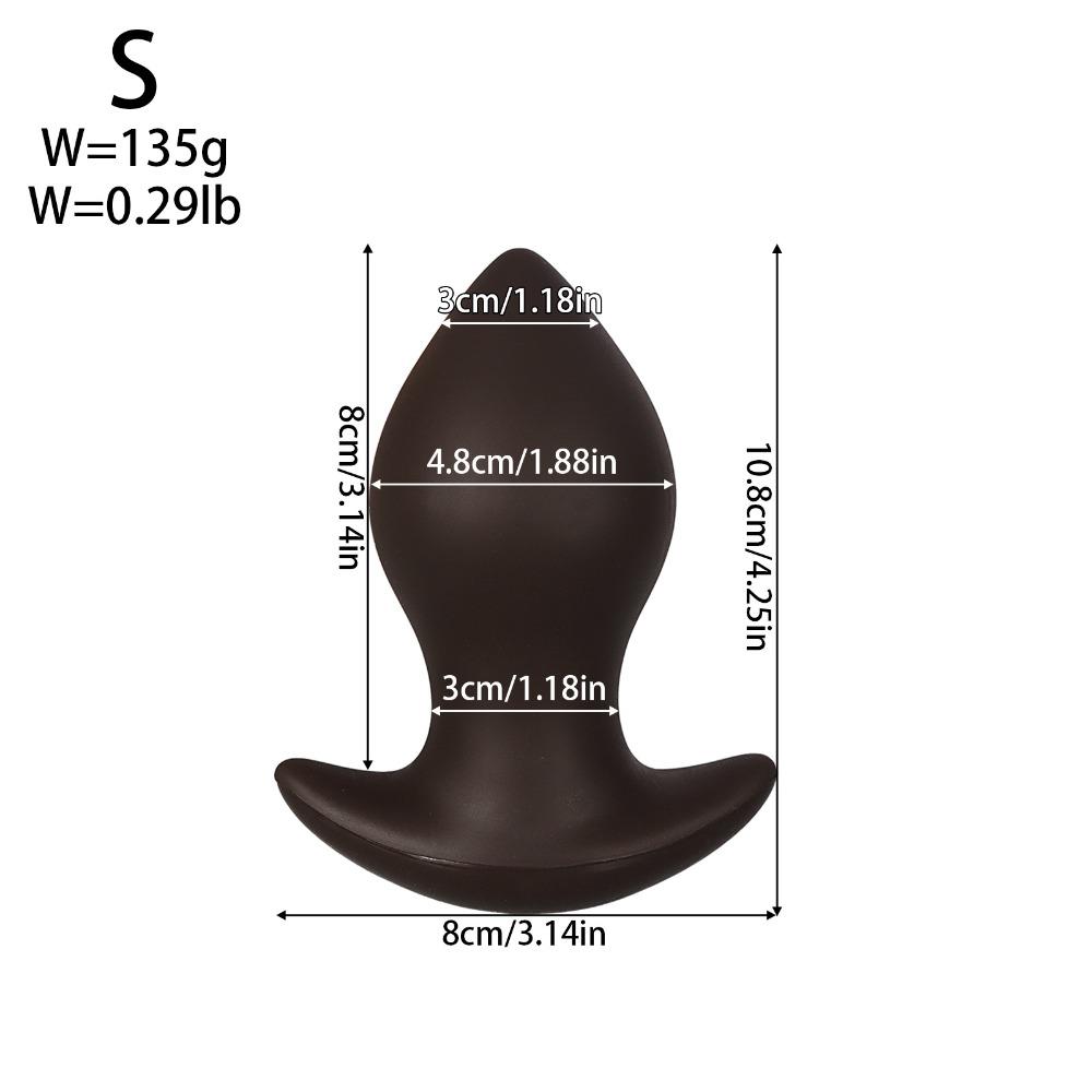 Liquid Silicone Anal Plug for Men Women - Soft Butt Plug for Anal Stretching, Body-Safe Adult Sex Toy for Solo & Couples
