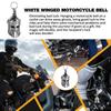 Good Luck Bell Motorcycle Good Luck Pendant 3D Stainless Steel Pendant for Electric Scooter, Motorcycle, and Bicycle