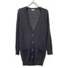 DRIES VAN NOTEN Black wool alpaca cardigan tops M blackUsed
