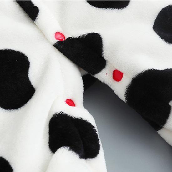 Baby Flannel One Piece Pajamas Newborn Autumn and Winter Plush Home Clothes Infant Bodysuit