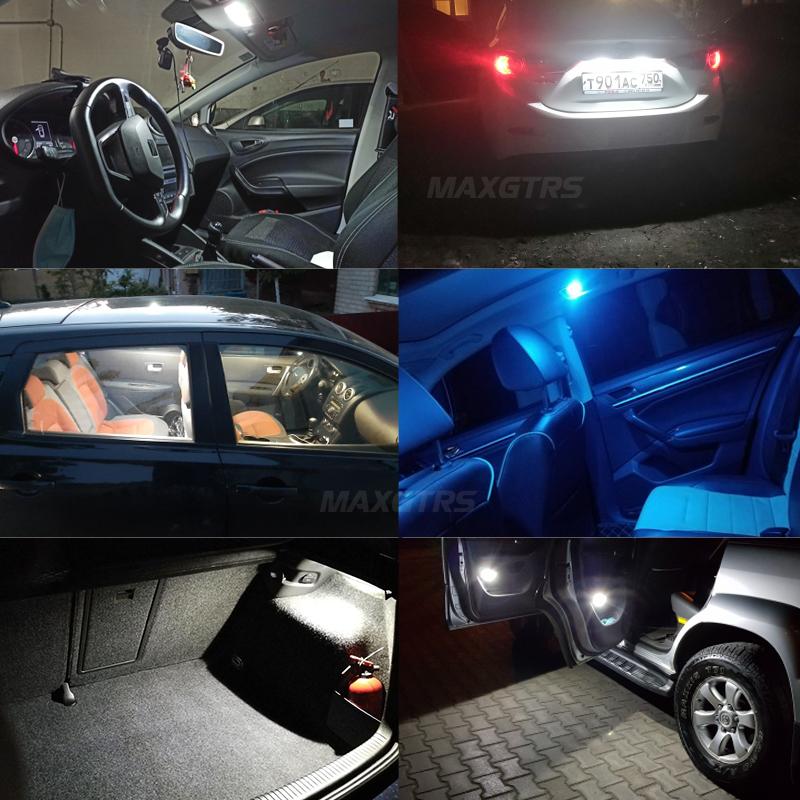 MAXGTRS 2X 12V 24V Festoon C5W C10W 3030 Chip Bulb Canbus Car LED Interior Dome Reading License Plate Lights 6000K