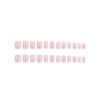 Pink Short Cute Simple False Nails - European & American Style