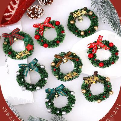 Weihnachtsdekoration Magnetischer Kranz Simulation Weihnachtskranz Mini Magnetischer Kühlschrankmagnet Weihnachtskranz Dekoration