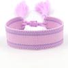 Ethnic Style Woven Bracelet with Embroidered Tassels - D Family DIY Promotion Wristband