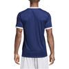 Adidas Logo Print V-Neck Short Sleeve Soccer Shirt Men Tops Blue CE8937