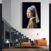 Het Meisje Met De Parel Classical Portrait Art Canvas Printing Pearl Earrings Girl Characters Home Decoration Hanging Painting