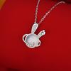 Planet Rabbit Necklace Light Luxury Niche Design Year of the Rabbit Birthday Gift for Girlfriend and Girlfriend