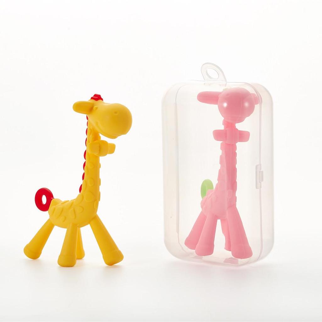 Giraffe Baby Silicone Teething Stick