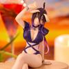 Figurine Anime Albedo Pose Assise Figurine d'Action Version Violette Beauté Adulte Modèle Ornements de Bureau Collection Jouet Cadeaux 16cm
