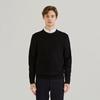 FERRAROMILANO Contrast Point Round Sweater Black (Amserd10139)