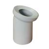 White Toilet Elbow 22 Degrees